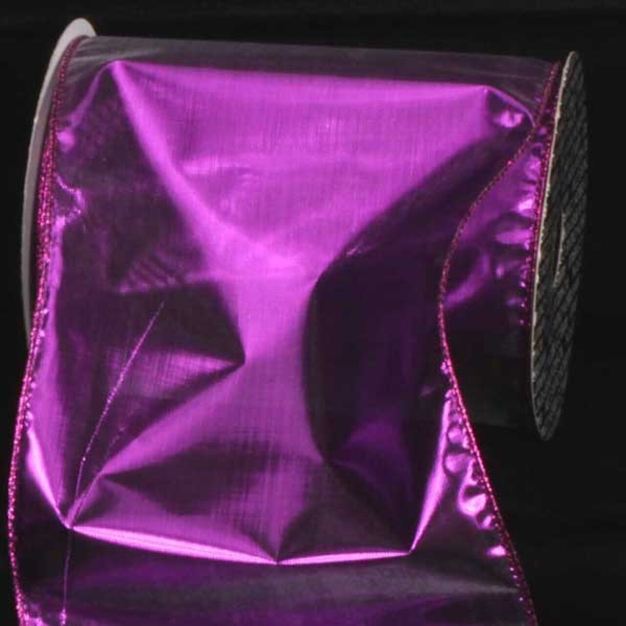 The Ribbon People Purple Shiny Solid Wired Craft Ribbon 6" x 80 Yards